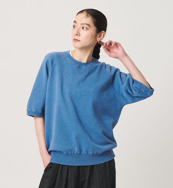 BEAUTY&YOUTH UNITED ARROWS「コットン裏毛 ショートスリーブ スウェットプルオーバー」|スウェット・ジャージ|COBALT