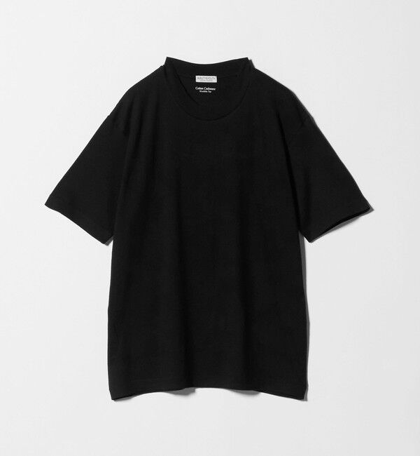 BEAUTY&YOUTH UNITED ARROWS「コットン カシミヤ クルーネック Tシャツ ウォッシャブル」|Tシャツ・カットソー|BLACK