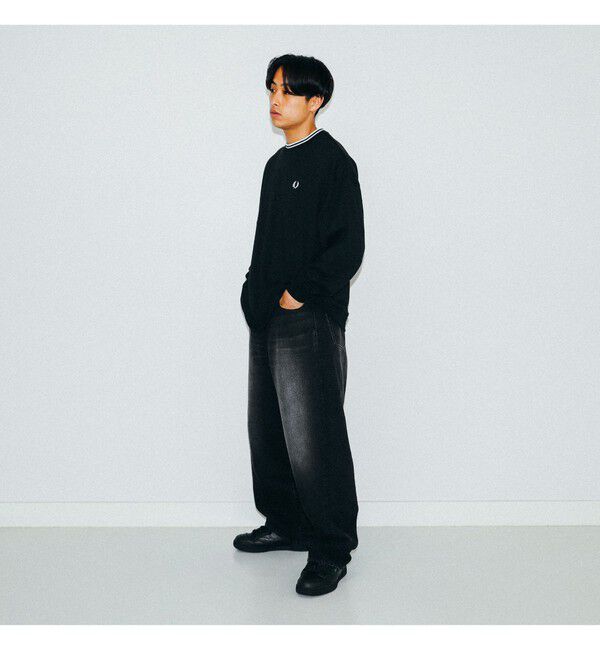 BEAMS「BEAMS｜Wide Denim Pants｜5ポケット ヴィンテージディテール｜スピンドル仕様 ベルトレス」|デニム|