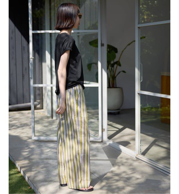 SLOBE IENA「《追加》スラブ天竺5分袖TEE」|Tシャツ・カットソー|