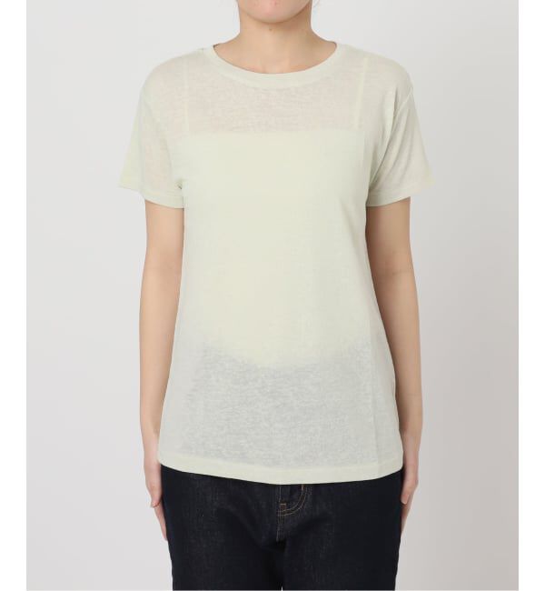 SLOBE IENA「《追加》スラブ天竺5分袖TEE」|Tシャツ・カットソー|