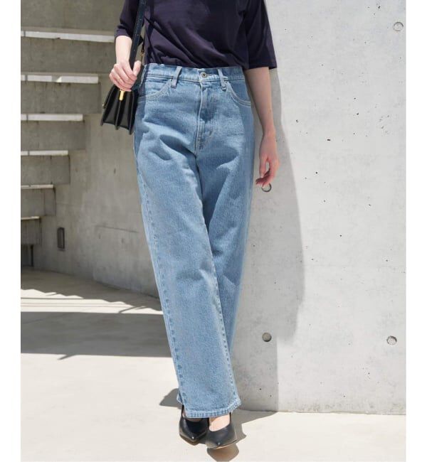 SLOBE IENA「《4サイズ展開/追加予約》LE DENIM ストレートデニムパンツ」|デニム|