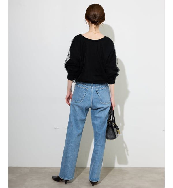 SLOBE IENA「《4サイズ展開/追加予約》LE DENIM ストレートデニムパンツ」|デニム|