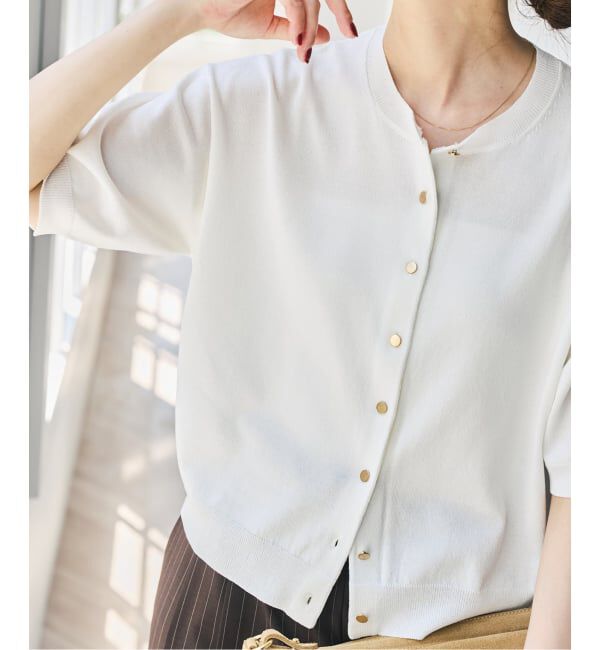 Spick and Span「《手洗い可 / 予約》ショートスリーブカーディガン」|カーディガン|