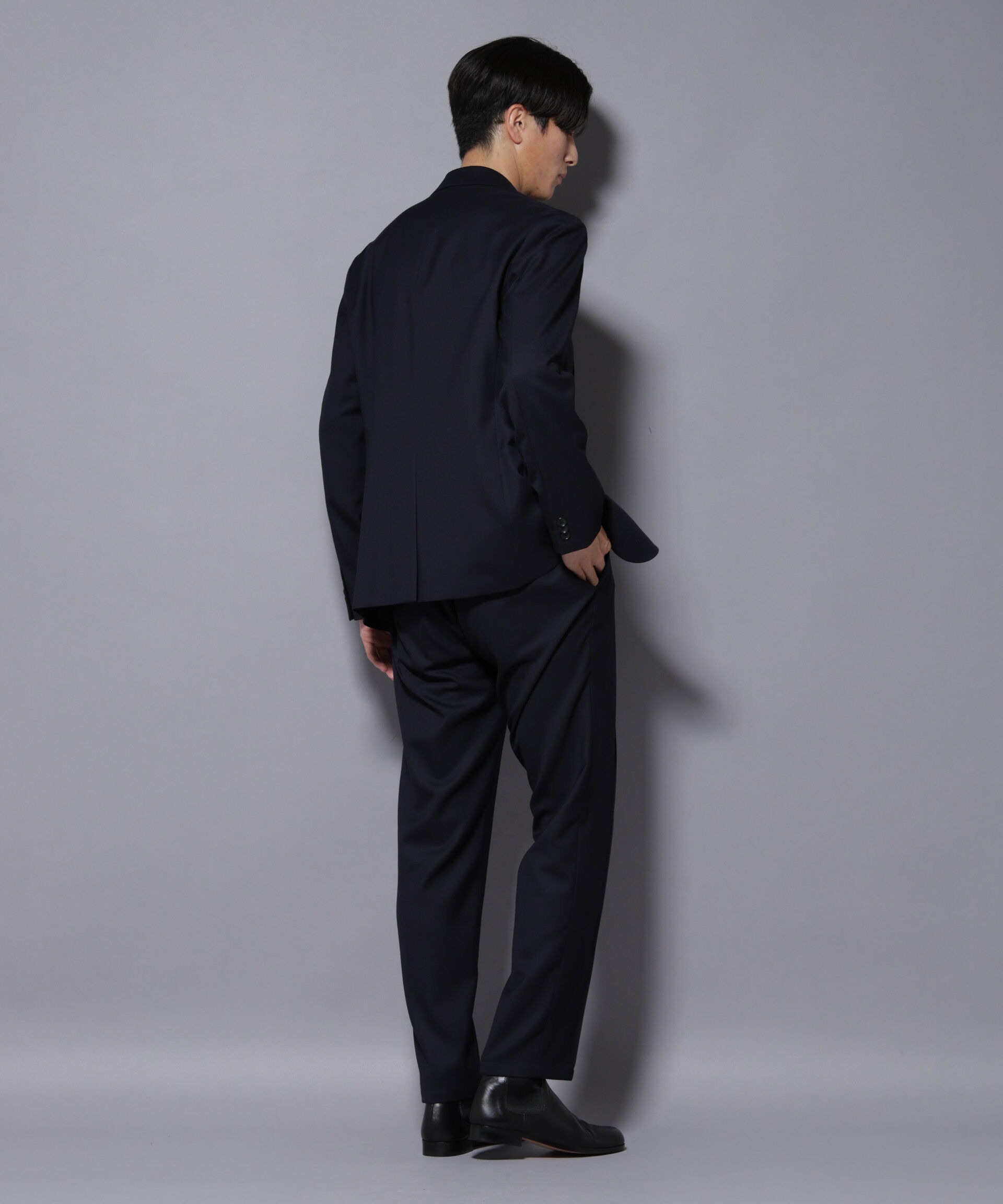 nano･universe「「N TROUSERS PREMIUM」RENU(R)ウール混洗えるサキソニーパンツ(セットアップ可)」|スーツ|