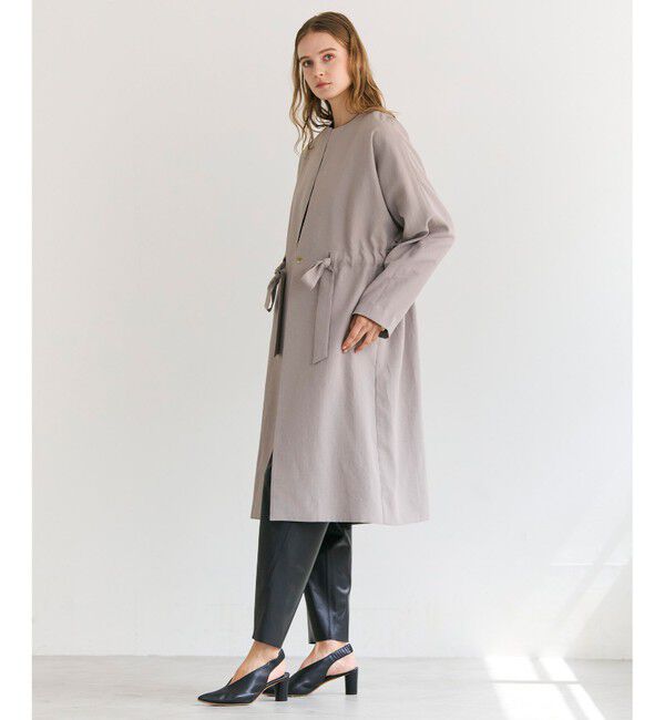 BEIGE,「【ロングセラー・新色追加】PORDIC / ドロスト付きロングスプリングコート」|その他|