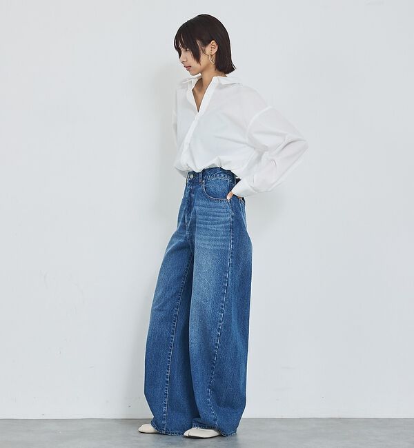 abahouse mavie「【再入荷】ウォッシュドバレルジーンズ【予約】」|デニム|