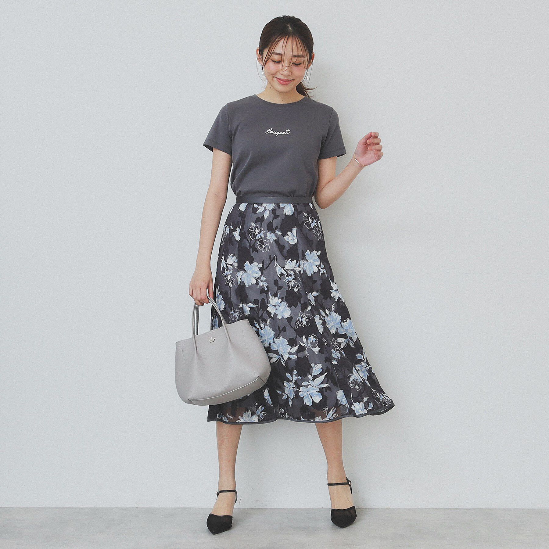index「ワンポイントロゴ刺繍Tシャツ【UV／接触冷感／洗濯機洗い可】」|Tシャツ・カットソー|