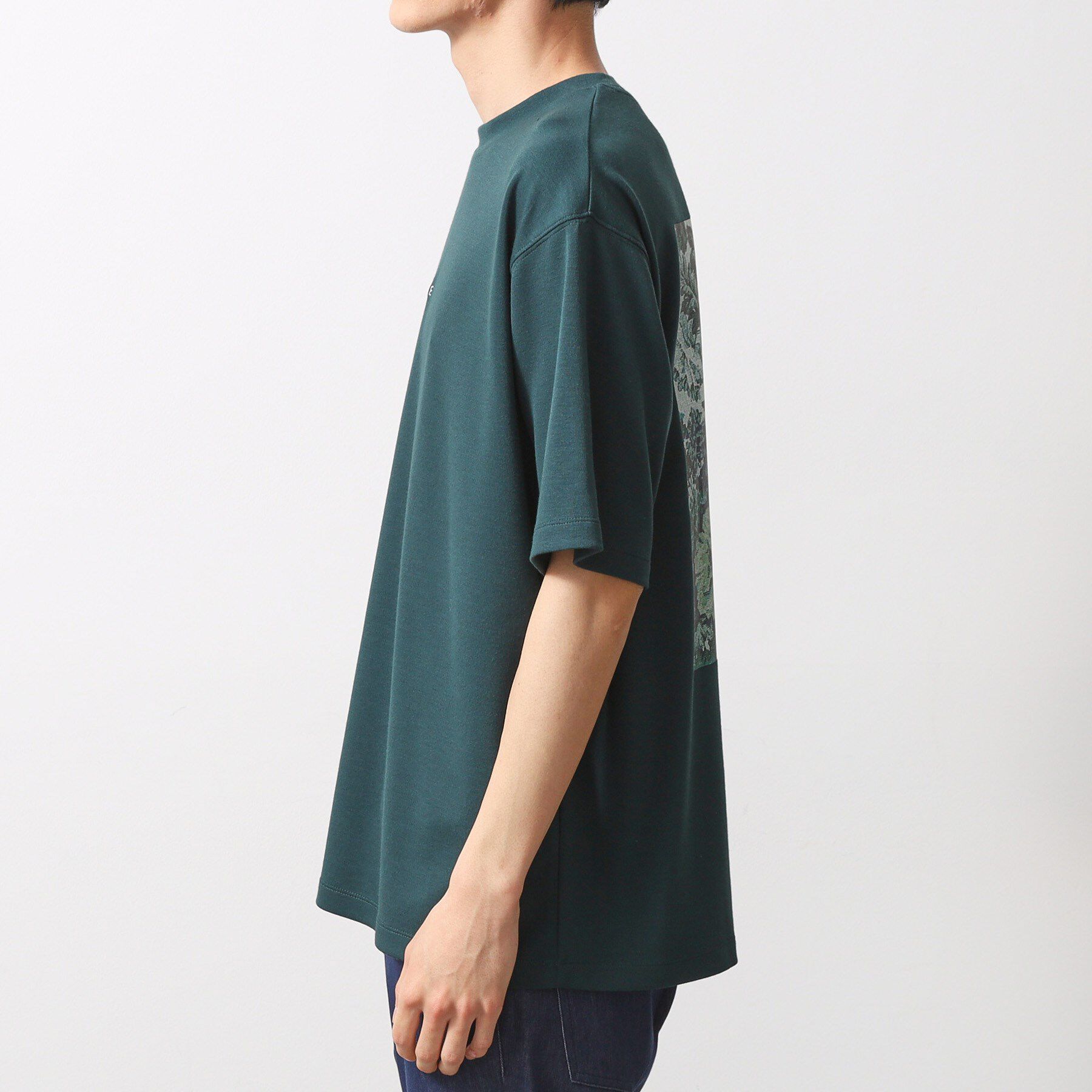 THE SHOP TK「ボタニカル柄 ビッグシルエット 半袖Ｔシャツ 洗濯機OK」|Tシャツ・カットソー|
