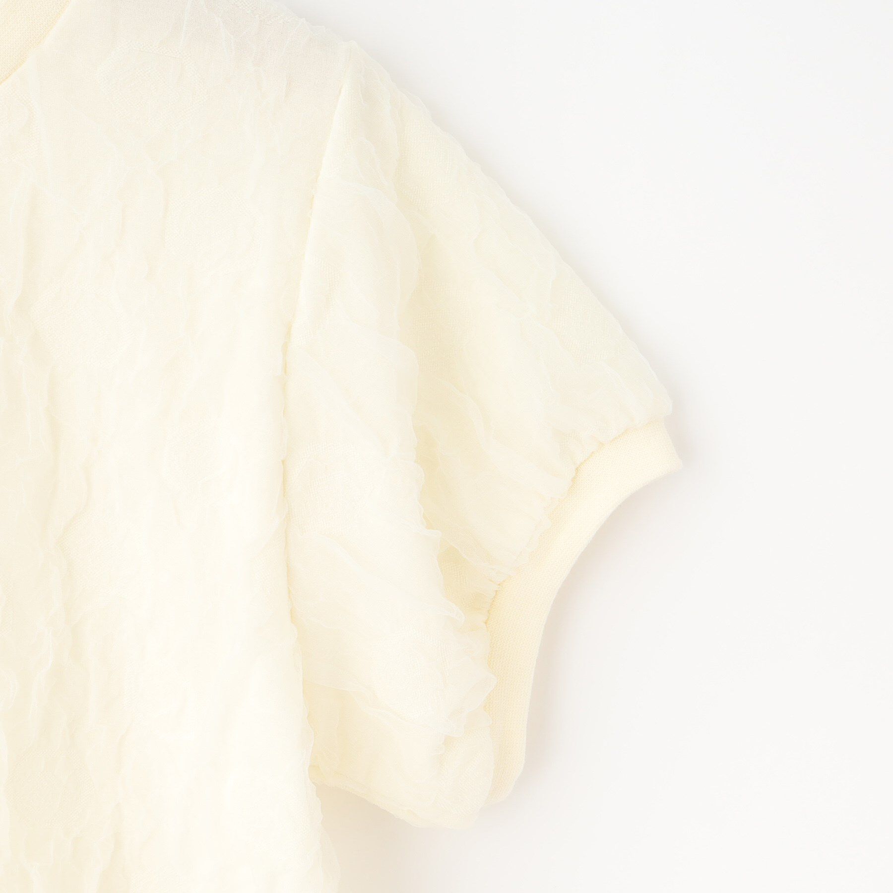 SHOO･LA･RUE「【130-150cm】シアーの凹凸感が大人っぽい デザイントップス」|Tシャツ・カットソー|