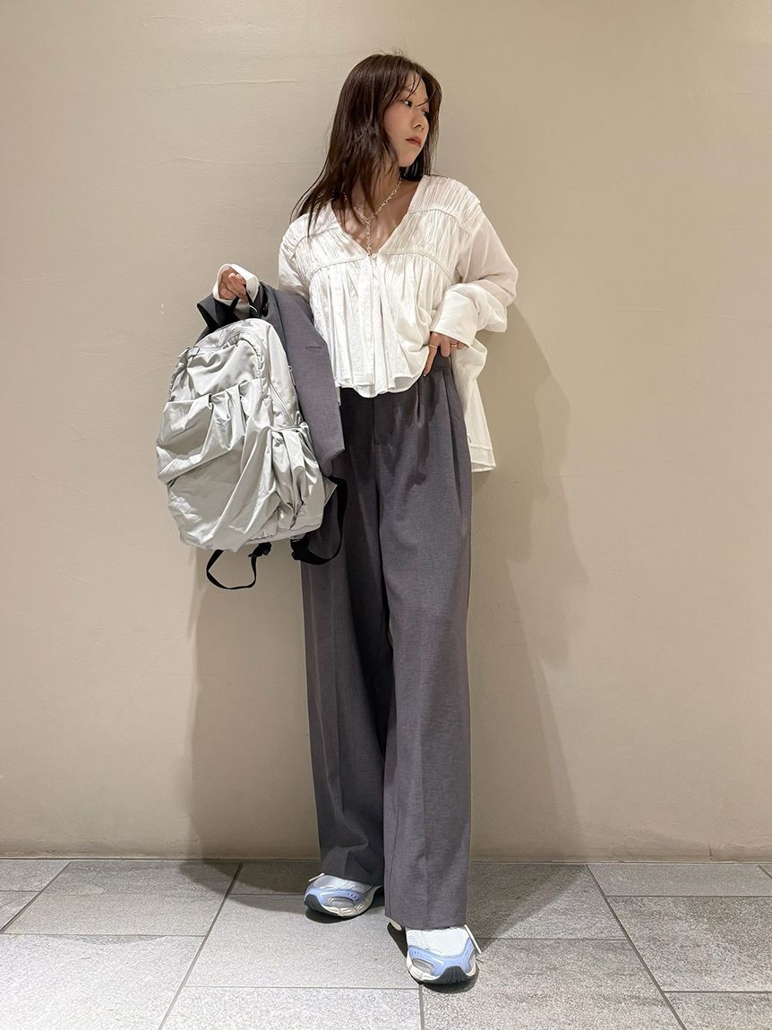 emmi atelier「コットンギャザーブラウス【アンサンブル対応】」|シャツ・ブラウス|
