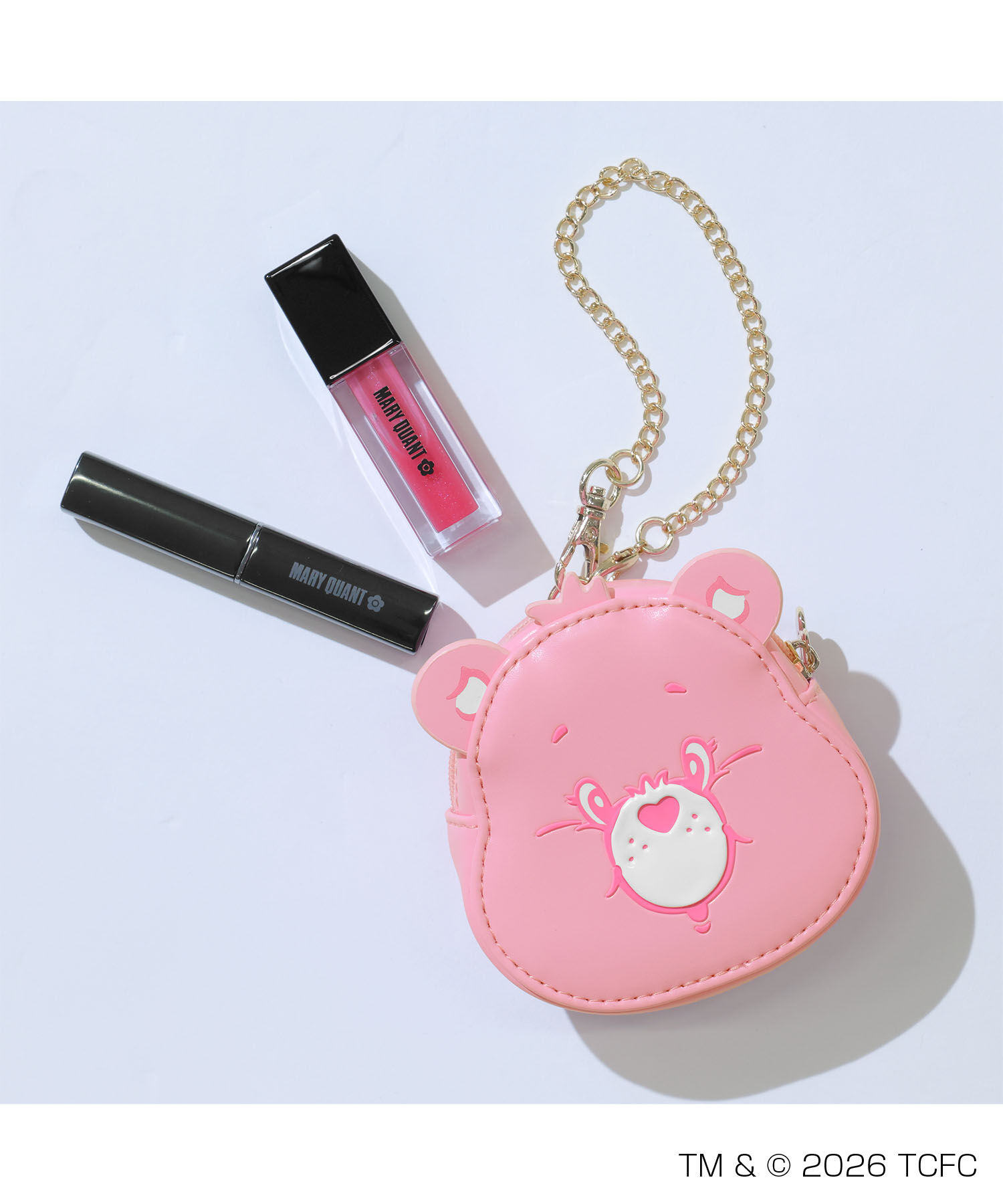 MARY QUANT「Care Bears(TM) フェイス ダイカットポーチ」|ポーチ|
