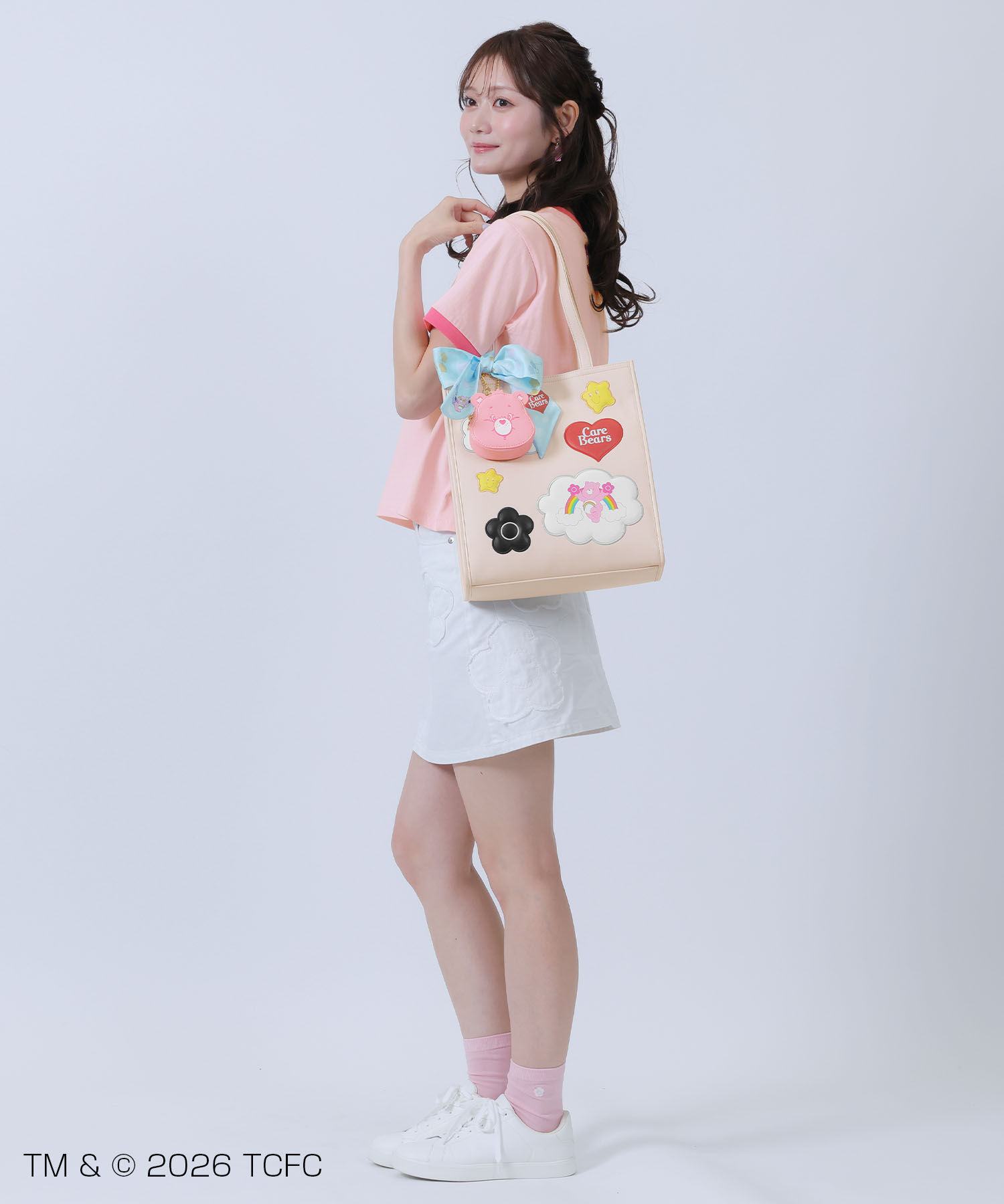 MARY QUANT「Care Bears(TM) フェイス ダイカットポーチ」|ポーチ|
