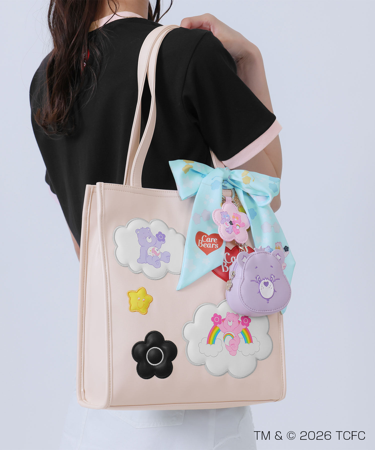 MARY QUANT「Care Bears(TM) フェイス ダイカットポーチ」|ポーチ|
