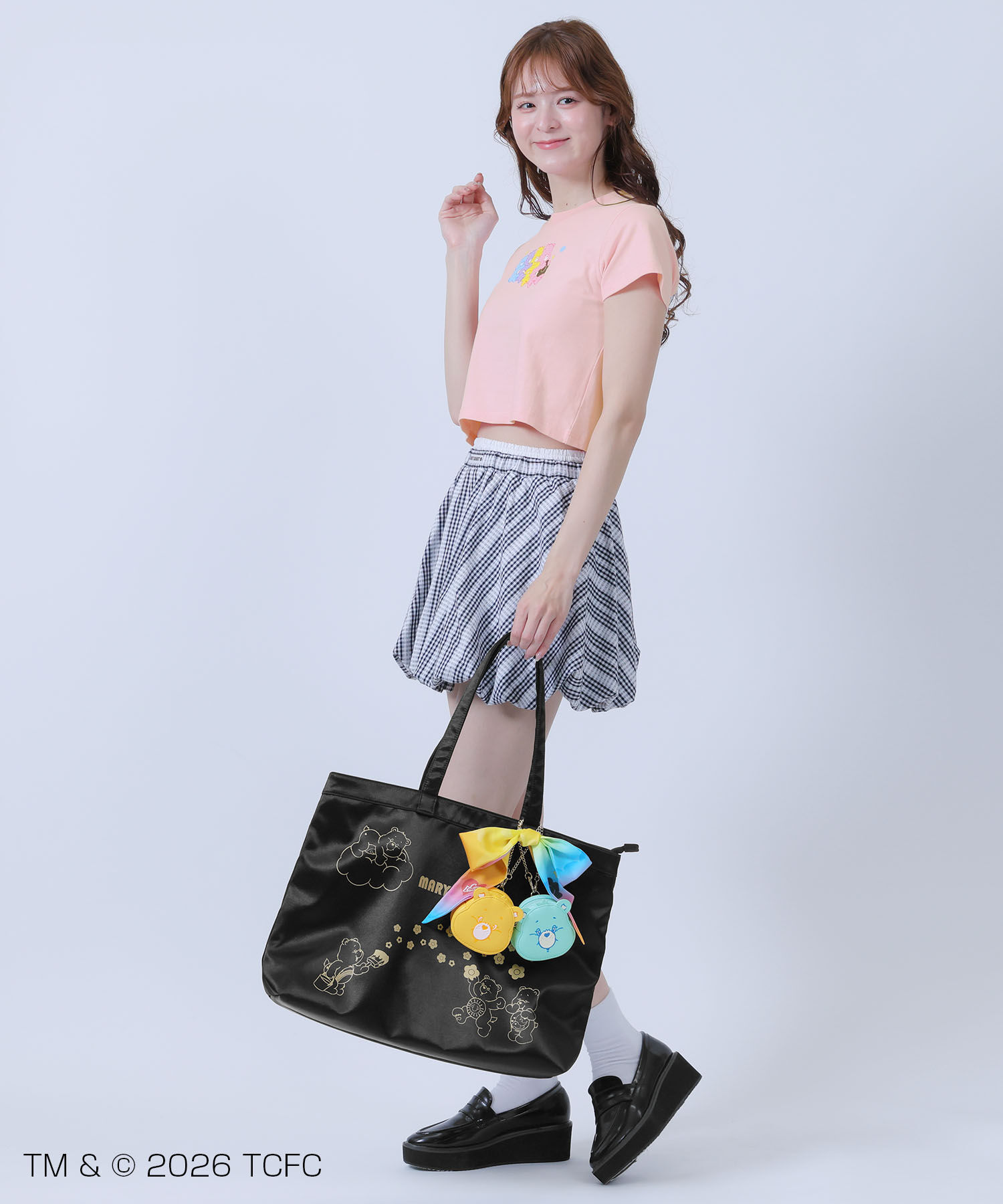 MARY QUANT「Care Bears(TM) フェイス ダイカットポーチ」|ポーチ|