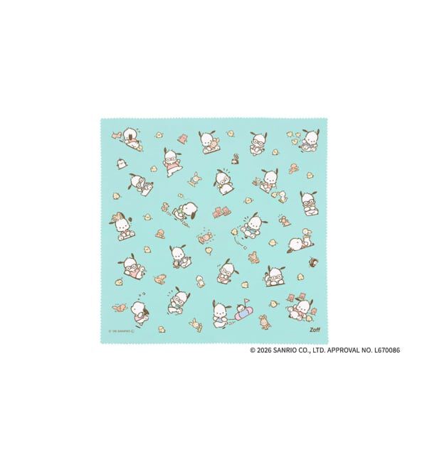  「Zoff｜POCHACCO メガネ拭き | メガネ・サングラス拭き 眼鏡クロス 大判クロス セリート スマホ拭き」|サングラス|薄グリーン