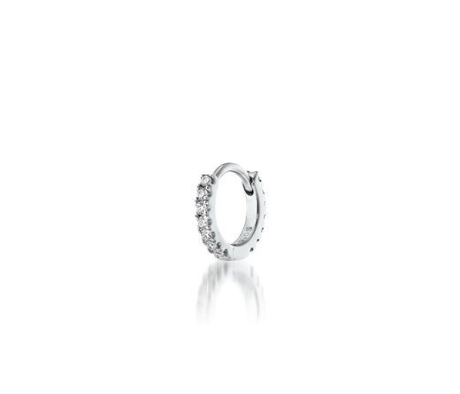 STAR JEWELRY「CLICK HOOP(SS)」|ピアス|ホワイトゴールド