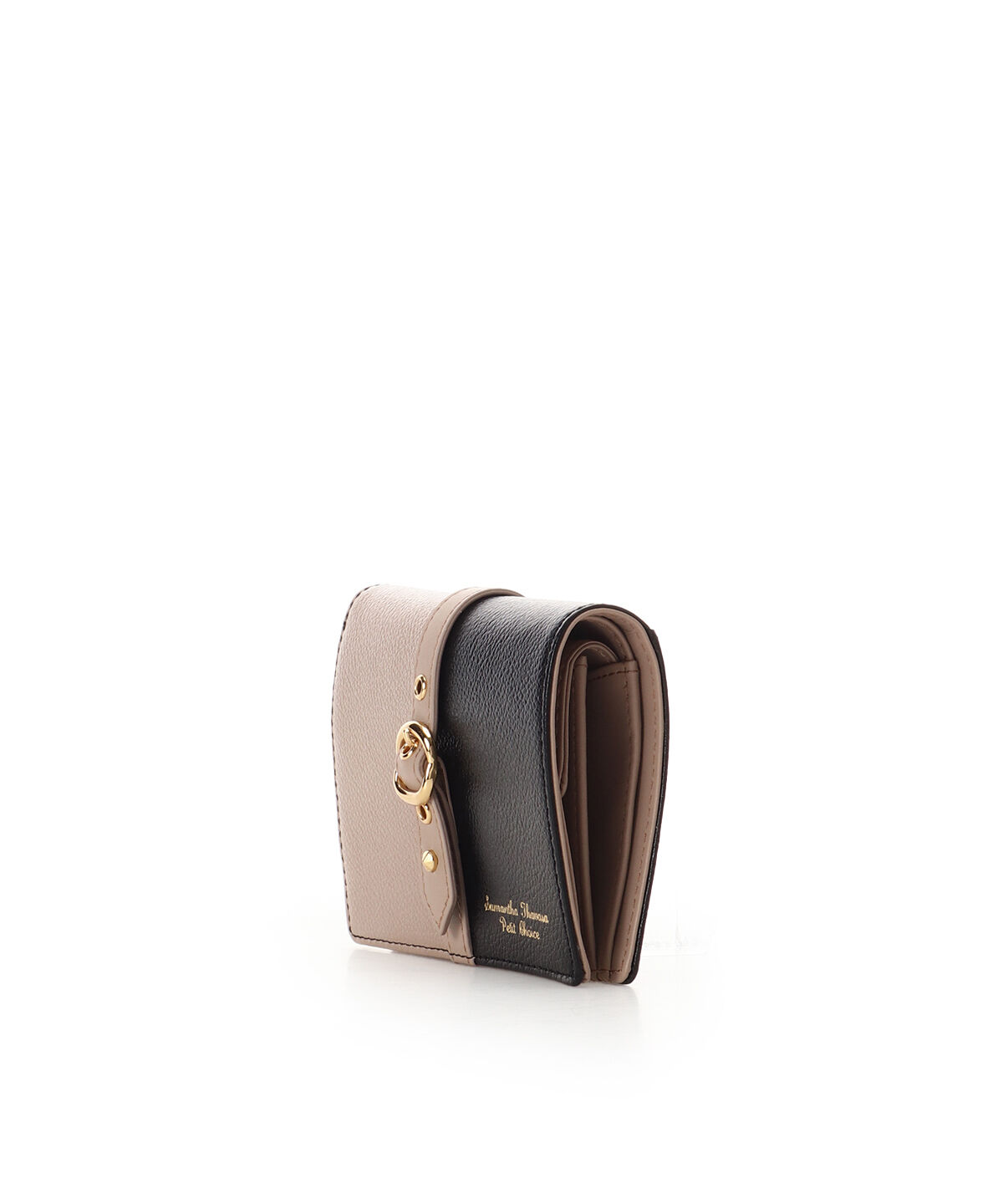 Samantha Thavasa Petit Choice「バイカラーフロントベルト 二つ折り財布」|財布|