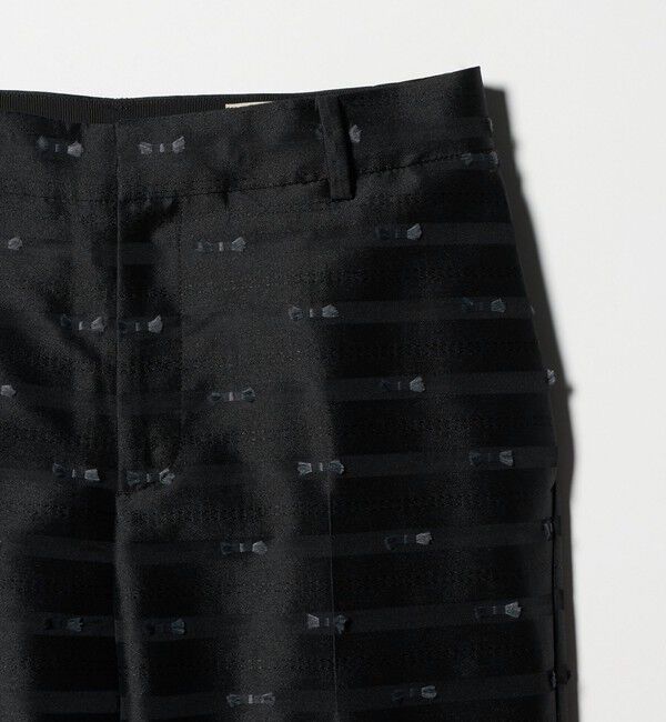 UNITED ARROWS「リボン カットジャガード パンツ」|スラックス|