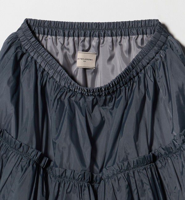 UNITED ARROWS「シアー タフタ ギャザースカート ‐はっ水 ウォッシャブル‐」|スカート|