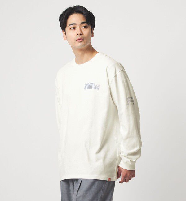 UNITED ARROWS green label relaxing「【別注】＜Manhattan Portage＞プリント 長袖 Tシャツ」|Tシャツ・カットソー|