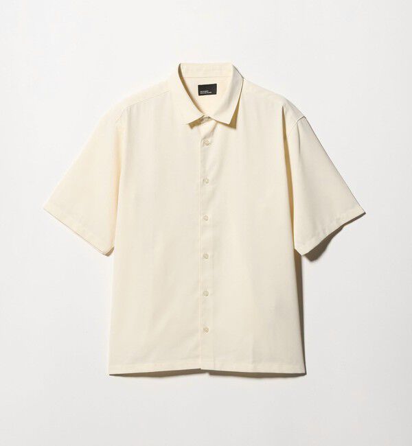 UNITED ARROWS green label relaxing「【WEB限定】JUST fit ソフトドレープ ボックスシルエット 半袖 シャツ」|シャツ・ブラウス|OFF WHITE