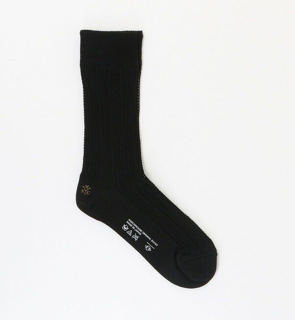 BEAUTY&YOUTH UNITED ARROWS「＜MARCOMONDE＞Eyelet ソックス」|ソックス|BLACK