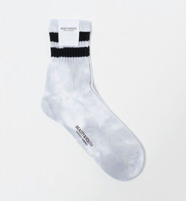 BEAUTY&YOUTH UNITED ARROWS「2ライン ソフト パイル クウォータ― ソックス」|ソックス|LT.GRAY