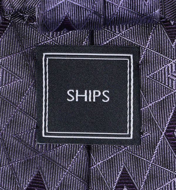 SHIPS「SHIPS: シルク ジャカード スクエア 小紋 ネクタイ」|ネクタイ・蝶ネクタイ|