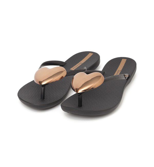 SHIPS any「Ipanema: MAXI FASHION IV ハートモチーフ サンダル」|サンダル|ブラック