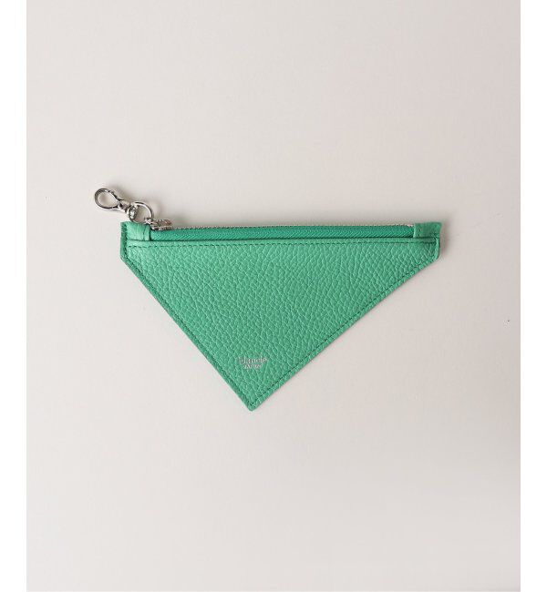  「【blancle/ ブランクレ】T.LETHER TRIANGLE POUCH」|ポーチ|グリーン