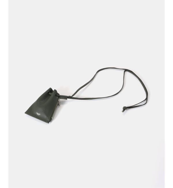  「【blancle/ ブランクレ】別注 S.LETHER Minimini zip draw」|ショルダー・メッセンジャー|グリーン B