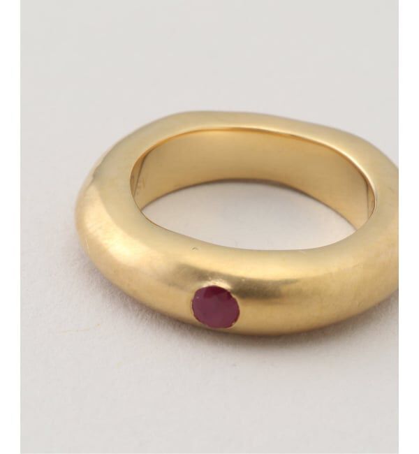 IENA LA BOUCLE「OCUCCI オクチ skiny single faceted ruby OJRG2601-SS #5」|リング|