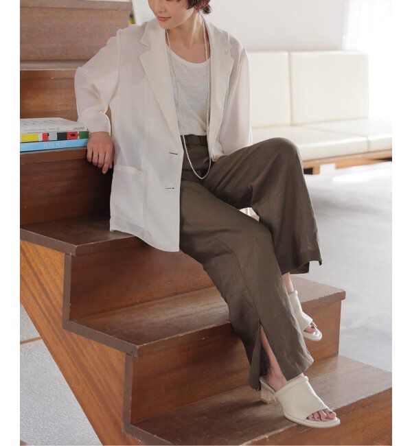 JOURNAL STANDARD relume「《追加》麻スリットイージーパンツ」|その他|