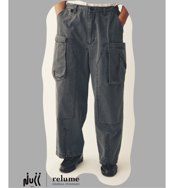 JOURNAL STANDARD relume「NULL TOKYO / ヌル トウキョウ 別注 アウトサイド ロング パンツ　」|カーゴ|グレー