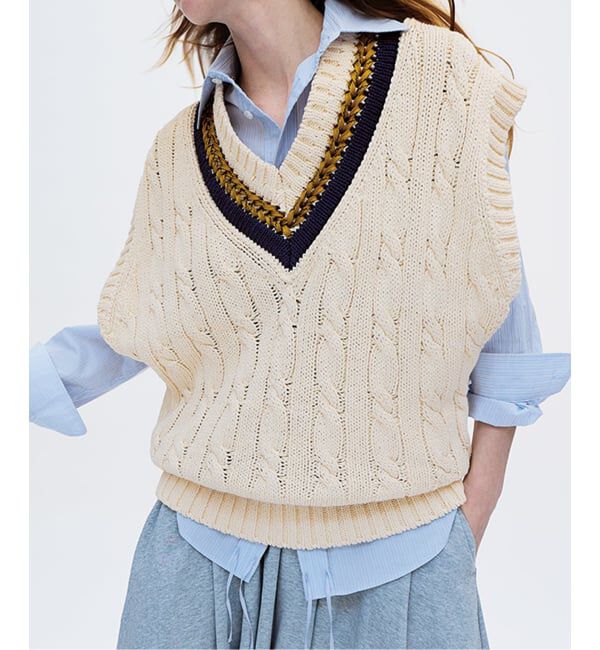 Glyph「《一部店舗+WEB限定》Glyph Tilden Vest」|ベスト・ジレ|ナチュラル