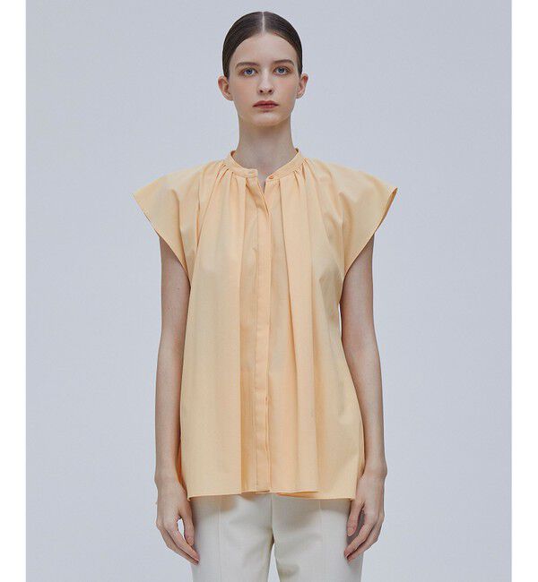 BEIGE,「LUCILLE / バンドカラーブラウス」|シャツ・ブラウス|L.Orange