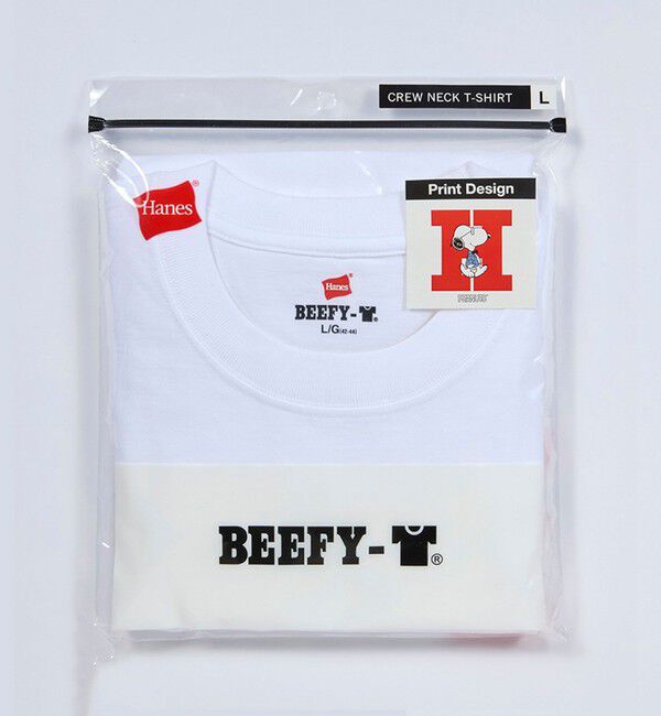 GLOSTER「PEANUTS&times;BEEFY-T クルーネックTシャツ」|Tシャツ・カットソー|
