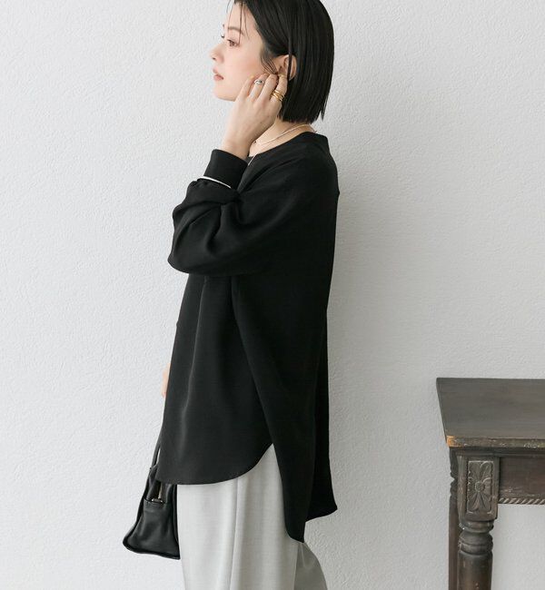  「【冷房・日焼け対策◎/3サイズ展開/手洗い可】ジョーゼットポケットブラウス」|シャツ・ブラウス|