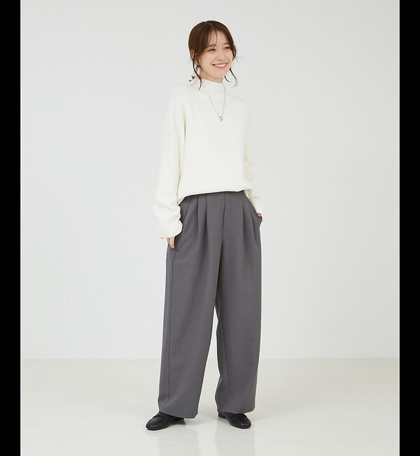 abahouse mavie「【セットアップ対応】ピンストライプ＆無地タックワイドパンツ」|その他|