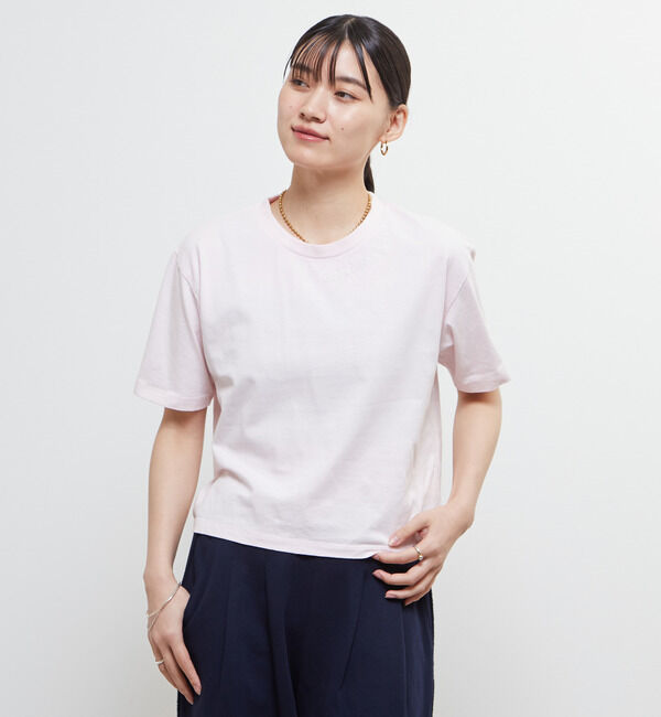 Soffitto「《定番》製品染コンパクトTシャツ」|Tシャツ・カットソー|ピンク
