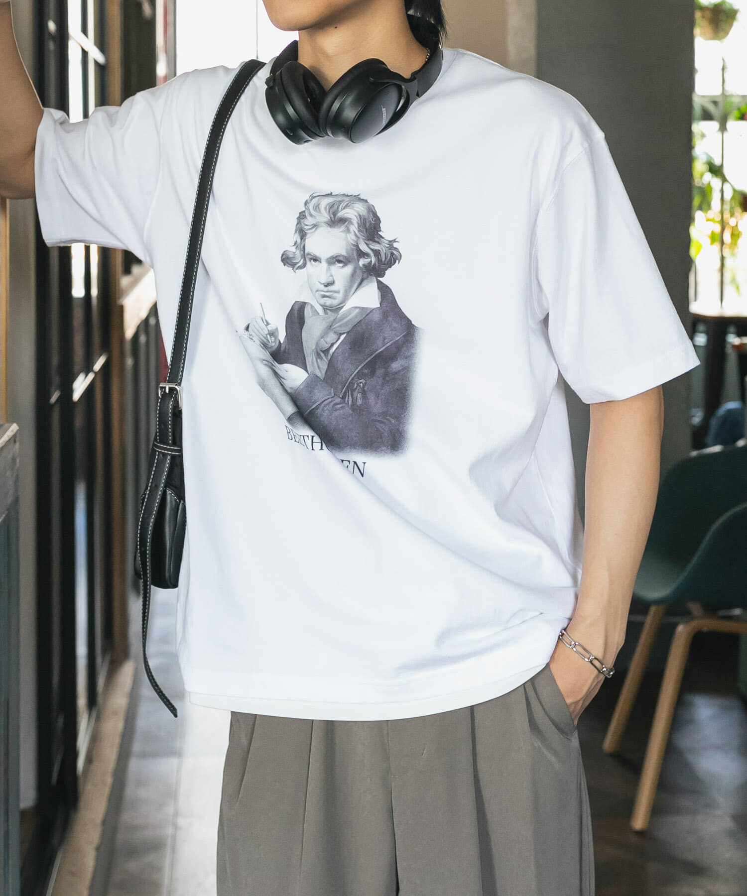 SENSE OF PLACE by URBAN RESEARCH「ヴィンテージライクTシャツ(ベートーヴェン)」|Tシャツ・カットソー|