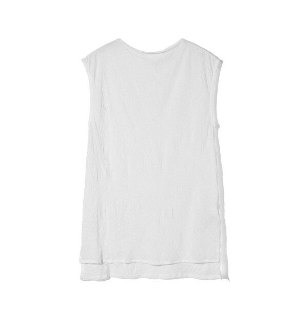 MIDIUMISOLID「MIDIUMISOLID for Ladies シースルーハイネックノースリーブインナー」|Tシャツ・カットソー|