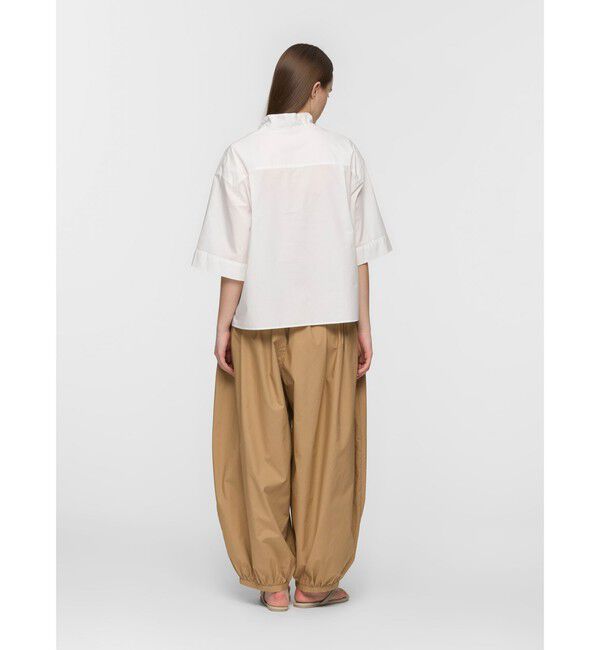 mizuiro ind「mizuiro ind オブロングカラープルオーバーシャツ」|シャツ・ブラウス|