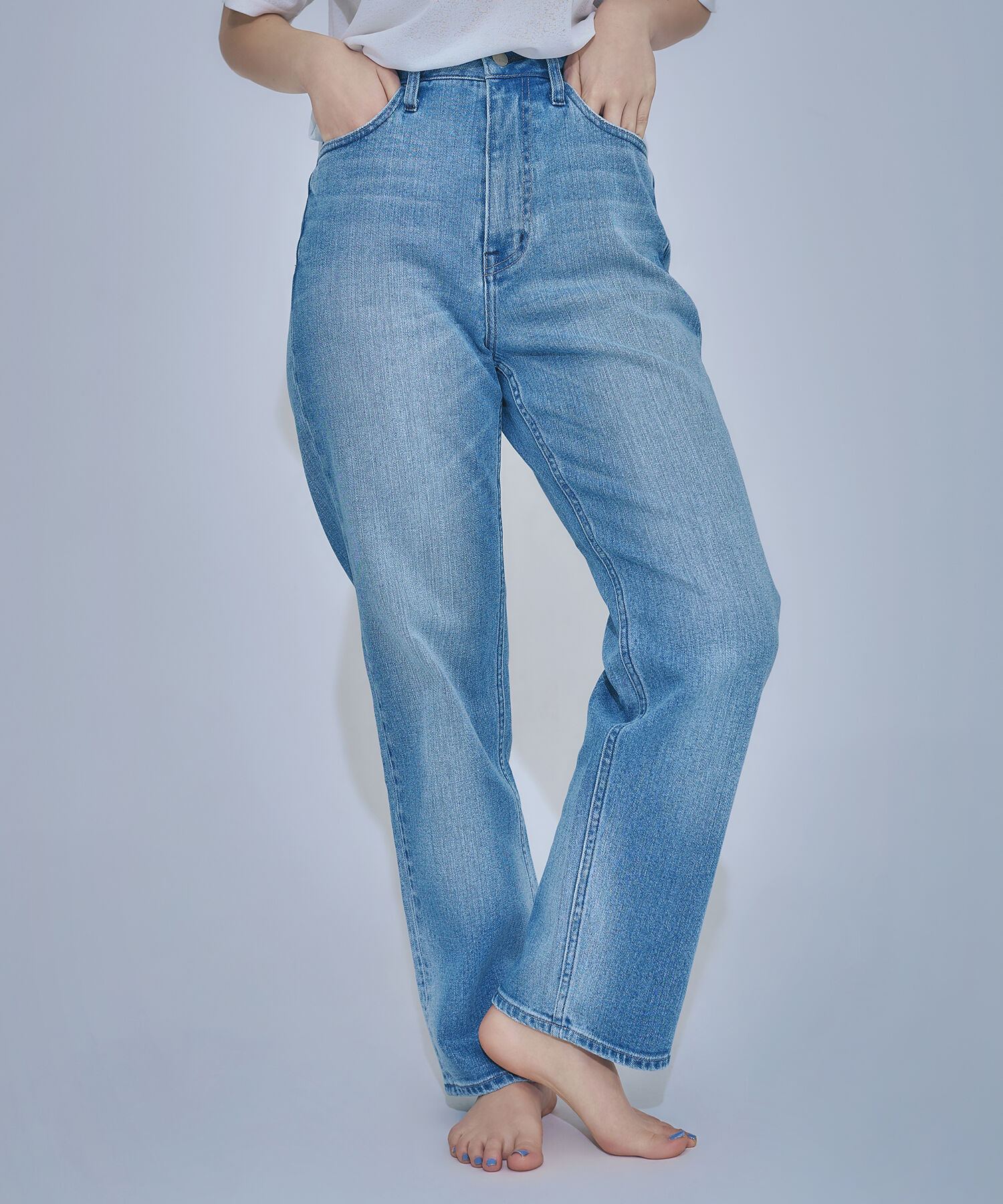  「〈N.〉ハイライズストレートデニムパンツ」|その他|