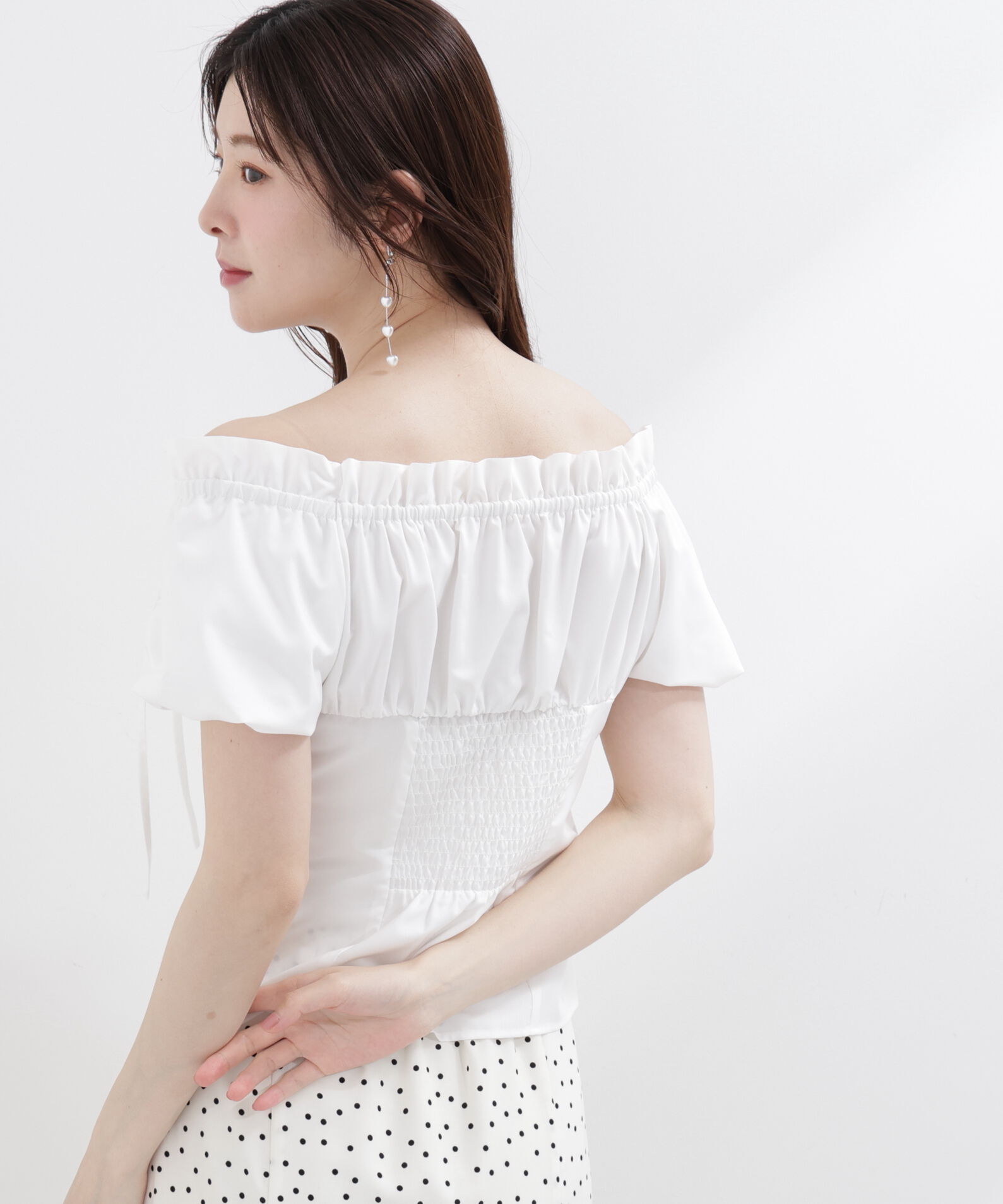 PROPORTION BODY DRESSING「＜青島心さんコラボ＞コラボオフショルリボンブラウス」|シャツ・ブラウス|