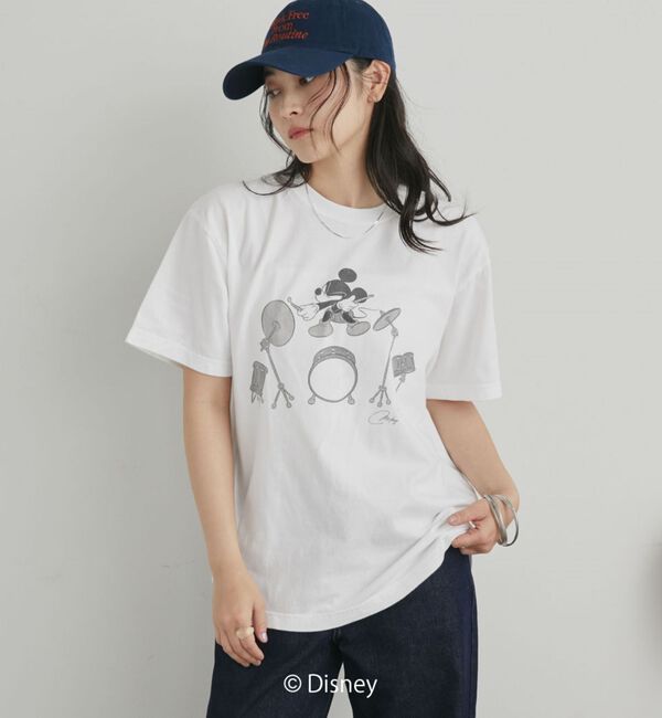 Doux archives「【ＧＯＯＤ　ＲＯＣＫ　ＳＰＥＥＤ】ＭＩＣＫＥＹ　ＭＯＵＳＥ／ＢＡＮＤ　ＴＥＥ」|Tシャツ・カットソー|WHITE