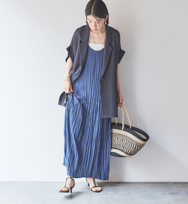 Doux archives「【ロングHIT/名品】メッシュフレンチスリーブジャケット／」|テーラードジャケット|