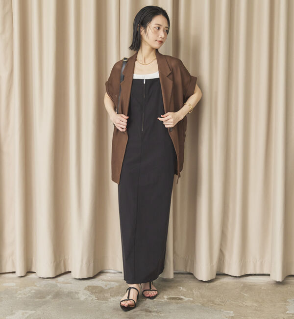 Doux archives「【ロングHIT/名品】メッシュフレンチスリーブジャケット／」|テーラードジャケット|