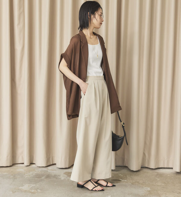Doux archives「【ロングHIT/名品】メッシュフレンチスリーブジャケット／」|テーラードジャケット|